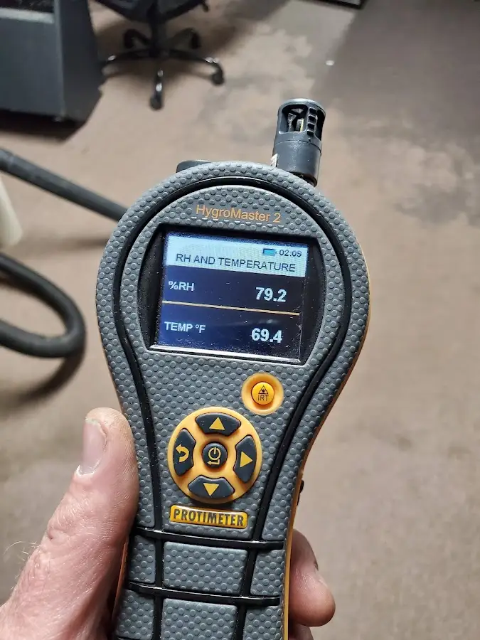 Moisture meter humidity assessment for Mold Remediation & Removal in South San Francisco